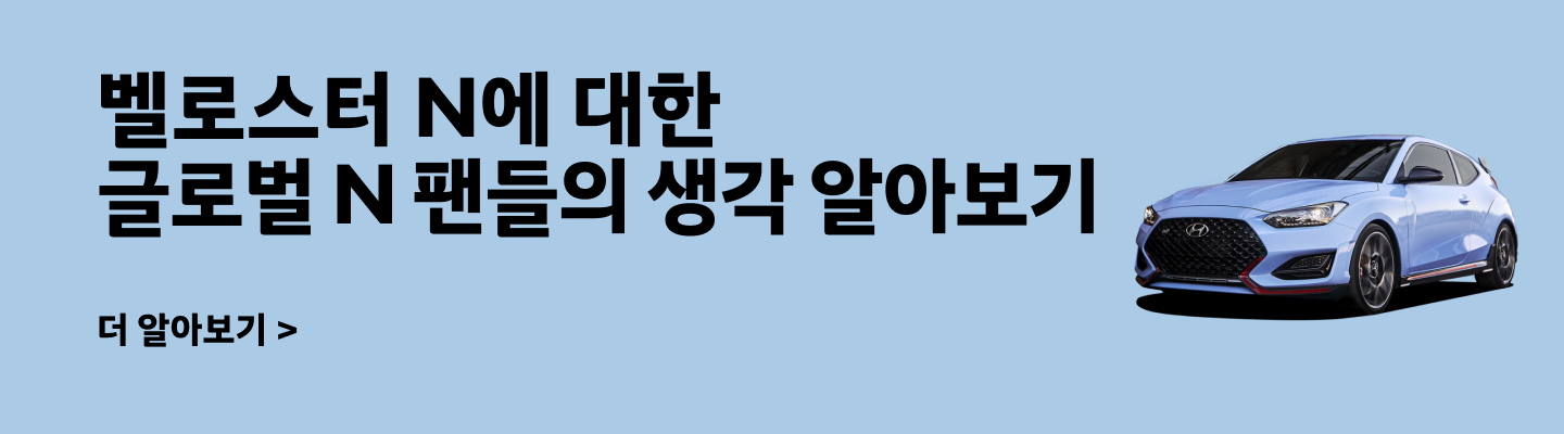 글로벌 N 팬들의 벨로스터 N에 대한 생각 알아보기