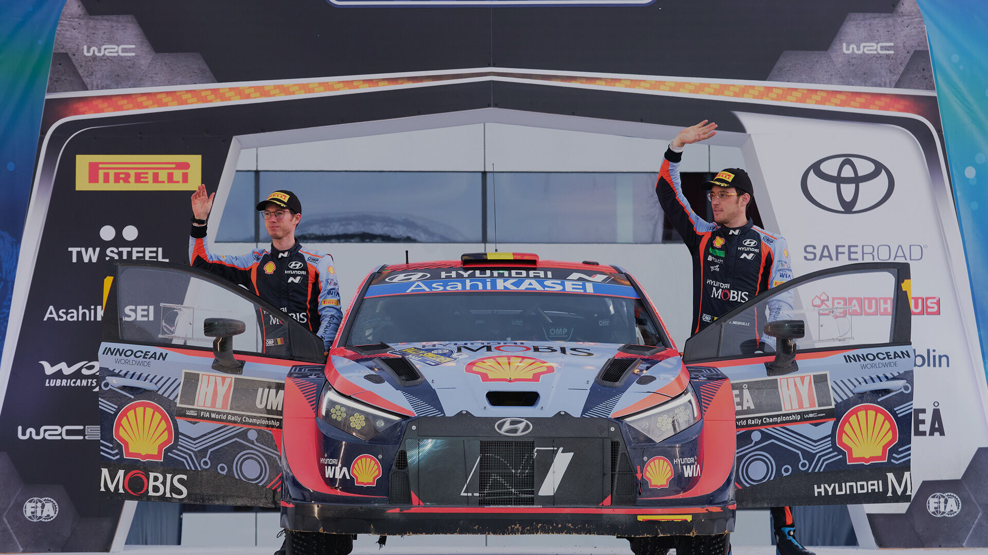 First podium of WRC hybrid era at Rally Sweden | Hyundai N