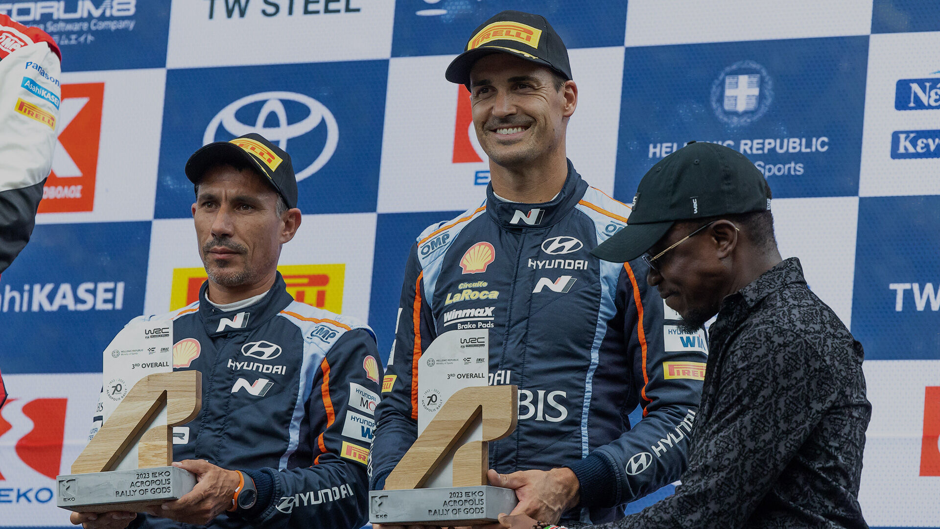 Dani/Cándido take third at Acropolis Rally | Hyundai N