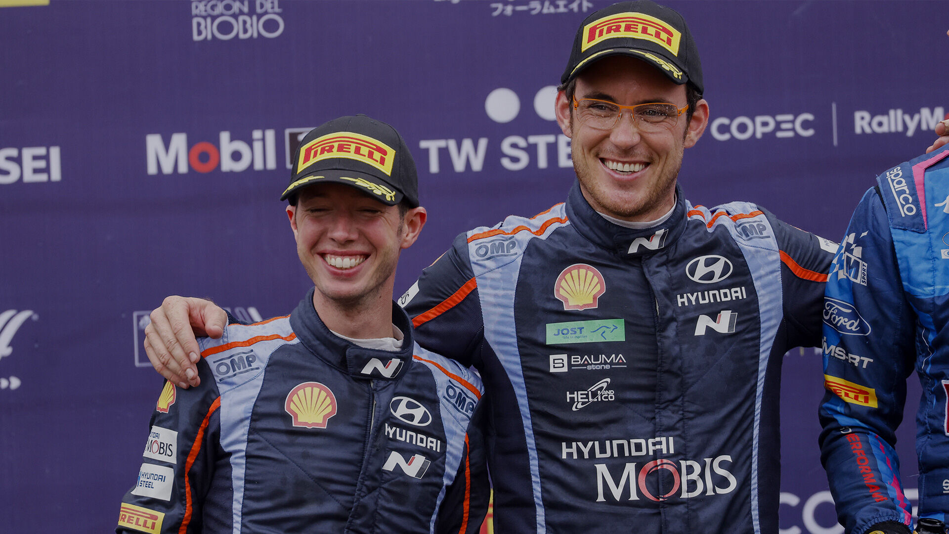Celebrating second in Rally Chile | Hyundai N