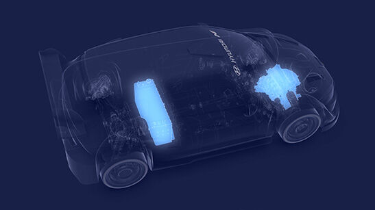 hybrid unit coupled to the internal combustion engine