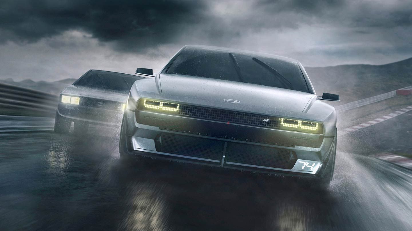 Besides the design, the Pony Coupe Concept and the N Vision 74 have many things in common: they share a passion for high-performance cars.