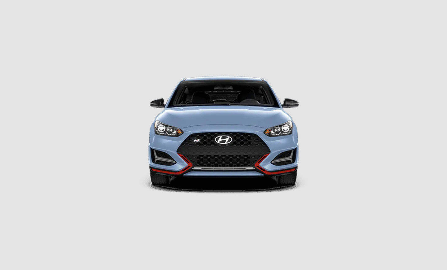 The sporty design of the Veloster N - Front of vehicle