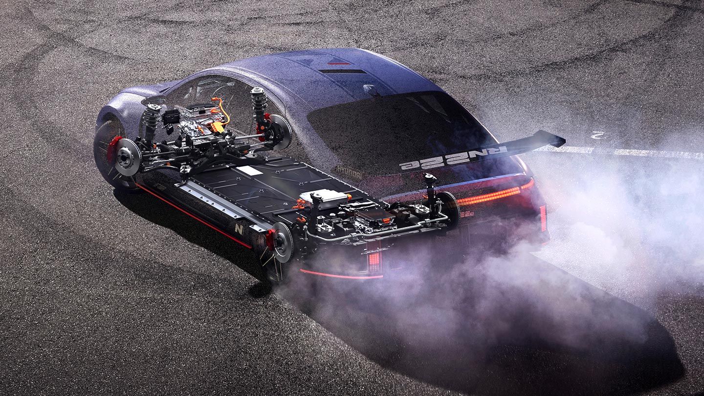 The RN22e is the first rolling lab based on E-GMP, Hyundai‘s dedicated electric vehicle platform.