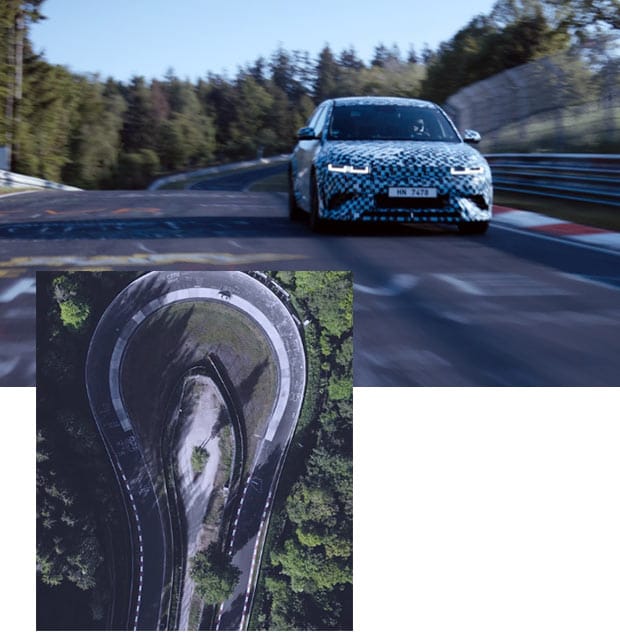 Ioniq_embargo_testdrive racetrack_aerial_view