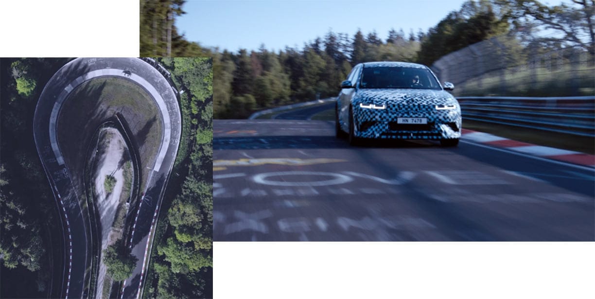 Ioniq_embargo_testdrive racetrack_aerial_view