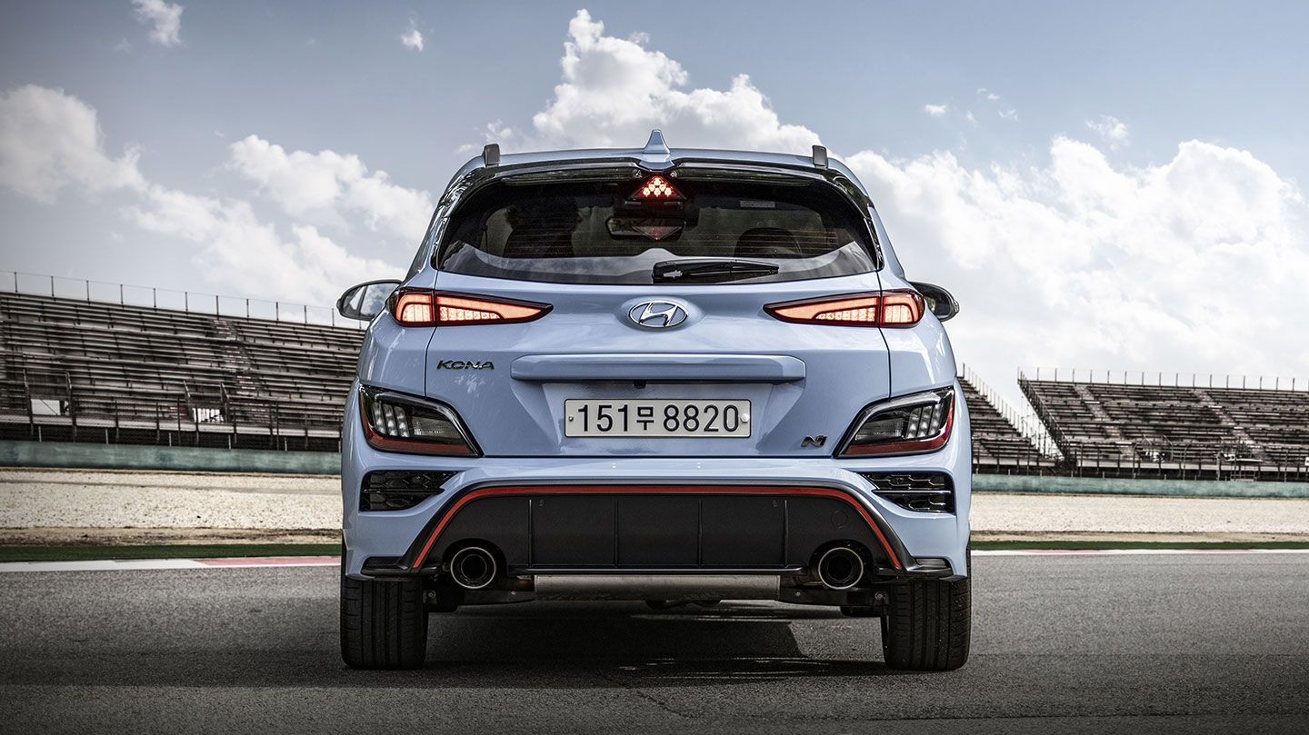 Rear view of the Kona N.