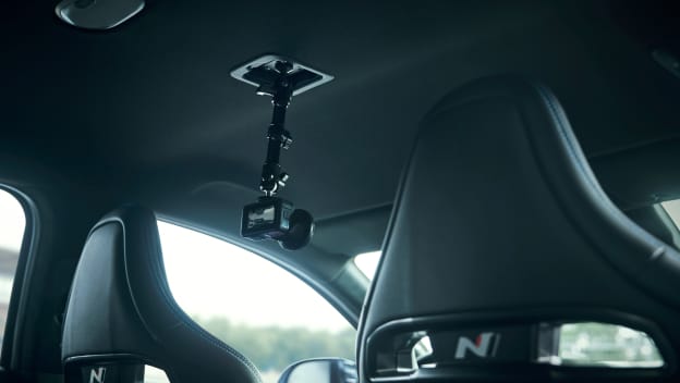 Interior action camera mounting