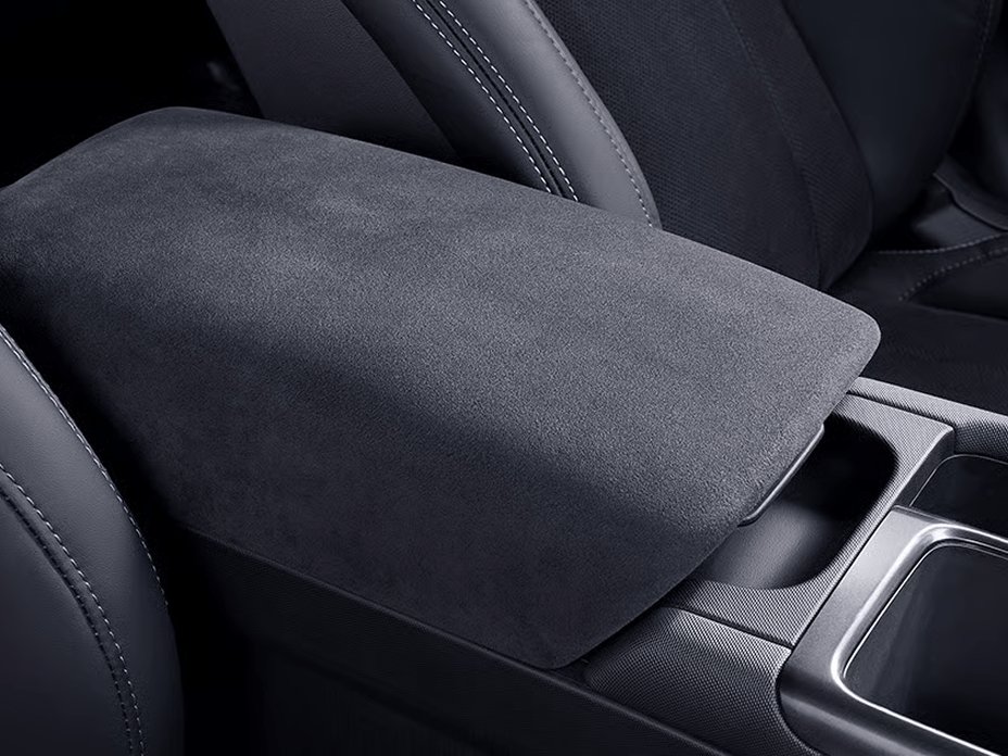 Suede Console Armrest